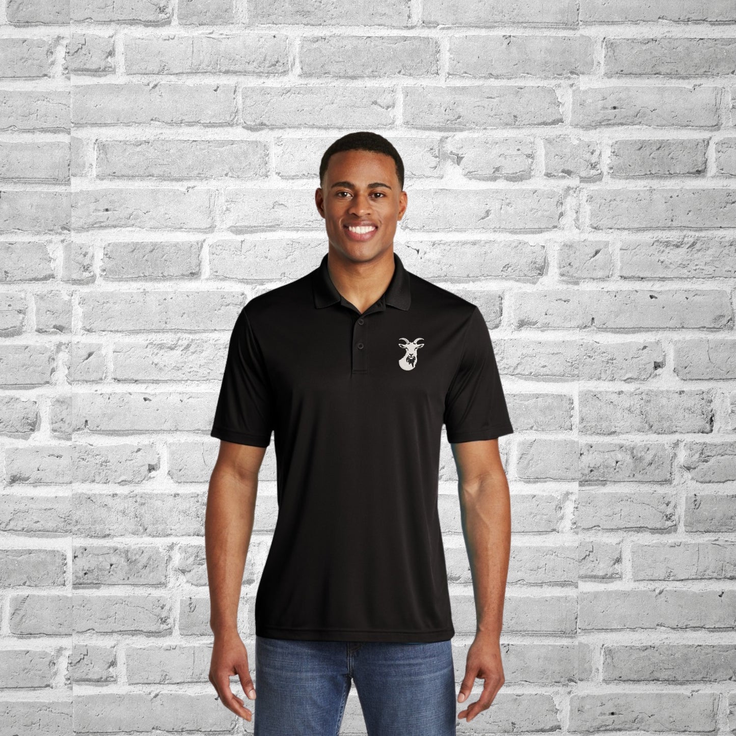 Goatbrandz Embroidered Polyester Polo