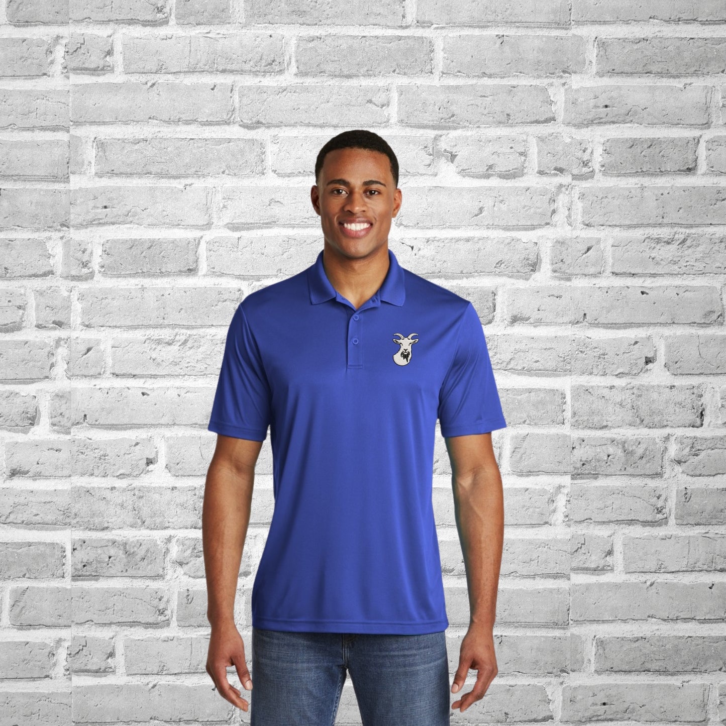 Goatbrandz Embroidered Polyester Polo