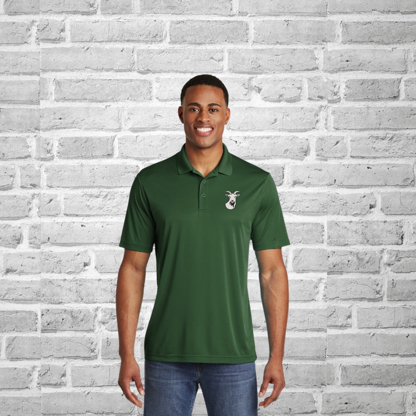 Goatbrandz Embroidered Polyester Polo